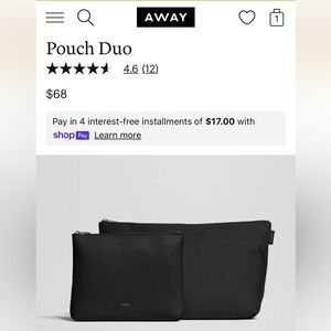 NWT Away | Pouch Duo | Black